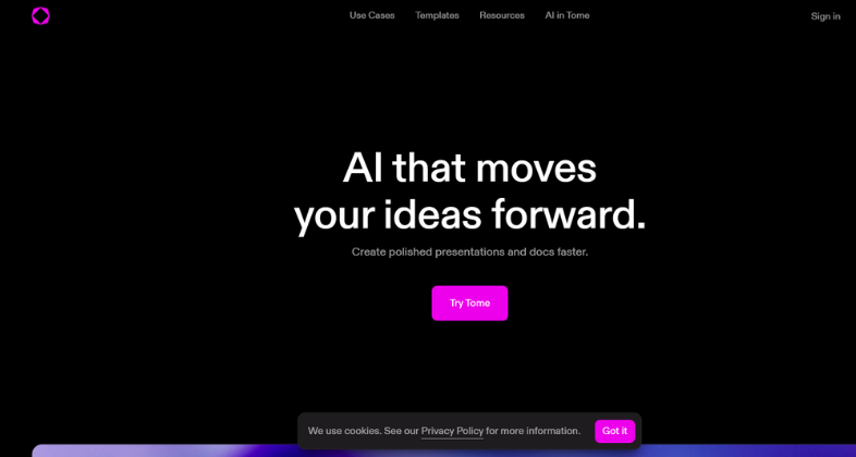 Tome.app: AI Presentation Makers