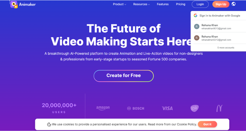 11.Animaker: Best AI Video Generator