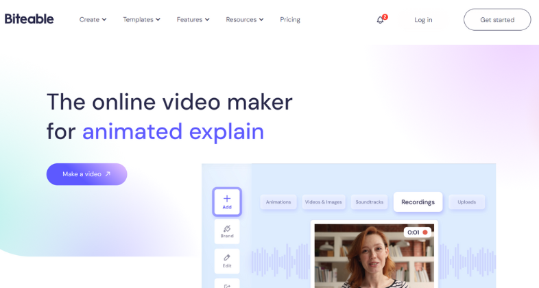 3.Biteable: Best AI Video Generator