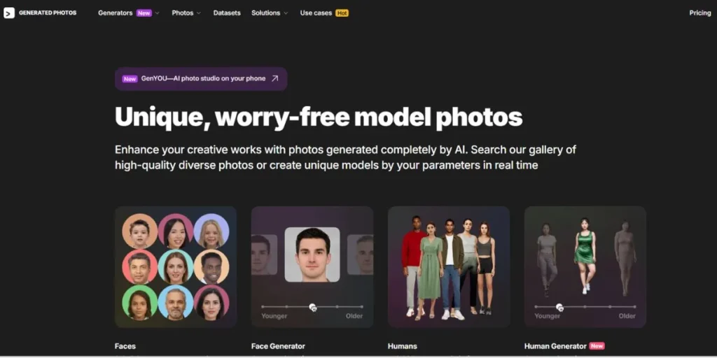 AI Avatar Generators - Generated Photo