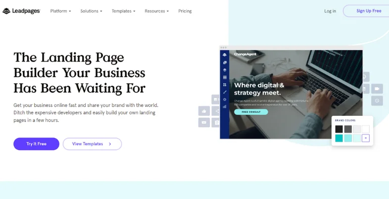 Best AI Landing Page Builders - leadpages