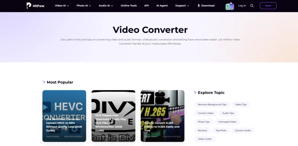 YouTube To MP4 Converters-Hit​Paw Vide⁠o Conve⁠rter