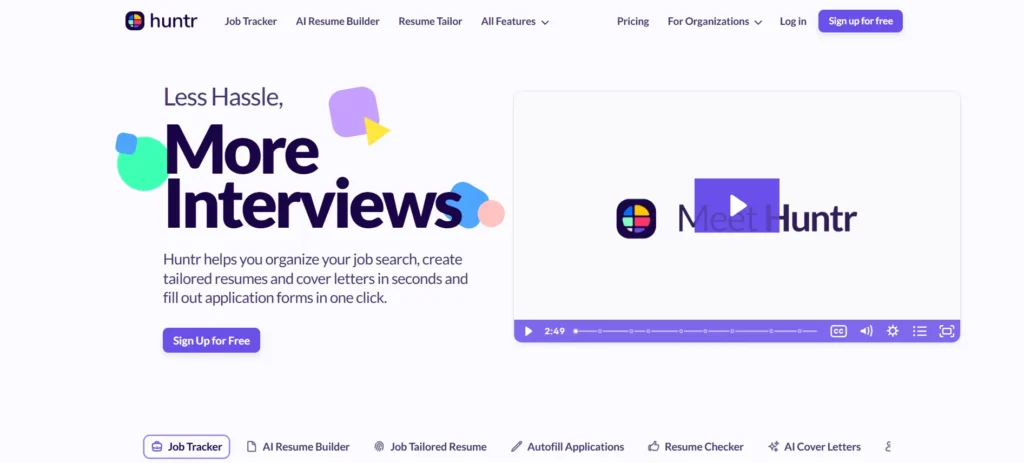 Best AI Resume Builder - Huntr Resume Builder