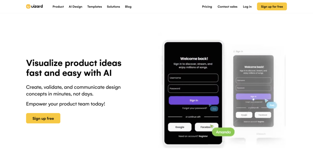 Uizard: AI Tools for Mobile App Development