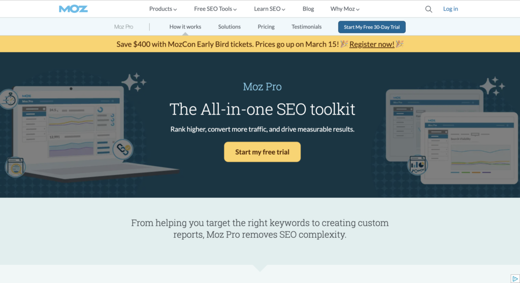 Moz Pro: AI Tools for Keyword Research