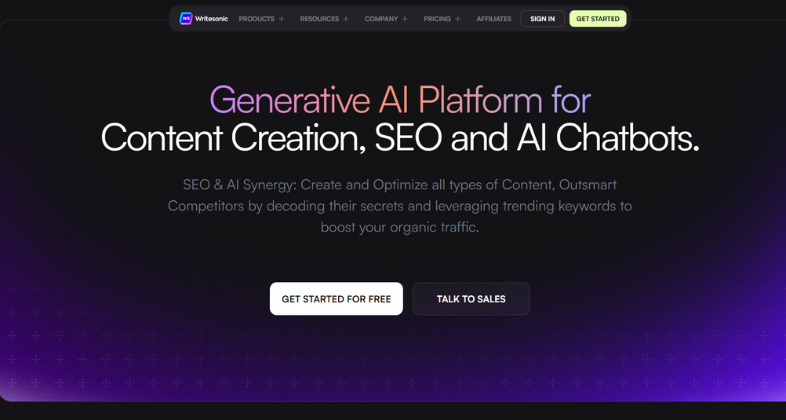 6. Writesonic: AI Content Generator Tools