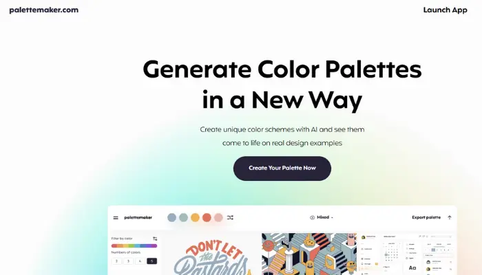 AI Color Palette Generators Palettemaker