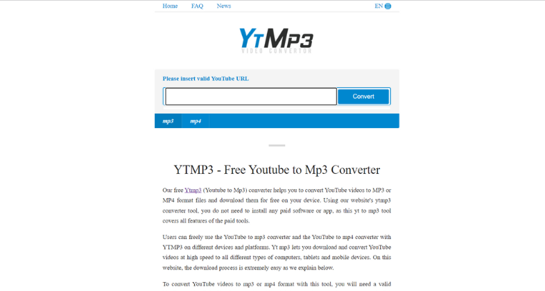 1. YTMP3.cc: Free YouTube to MP3 Converters