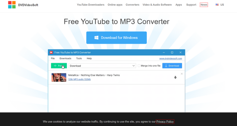 5. Free YouTube to MP3 Converter (DVDVideoSoft): Free YouTube to MP3 Converters
