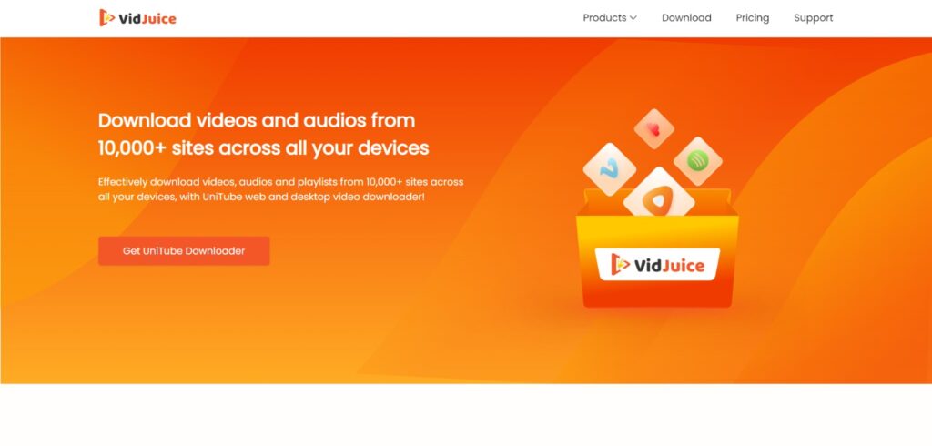 2. Vidjuice: YouTube To MP4 Converters