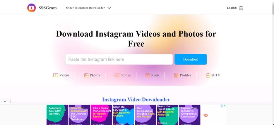 Instagram Videos to MP3 Converters  -SSSGram