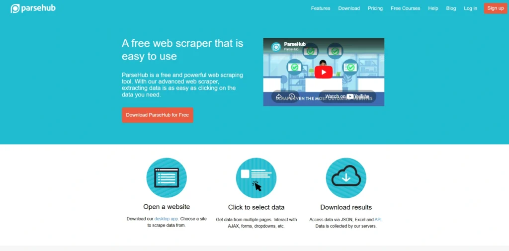 AI Data Scraping Tools- P​arseHub
