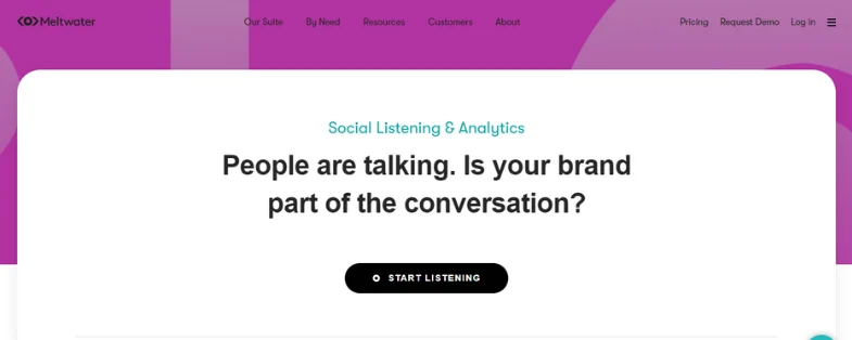 AI social listening tools - Meltwater