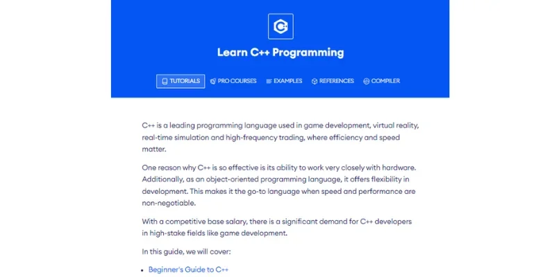 PROGRAMMING LANGUAGE FOR AI - C++
