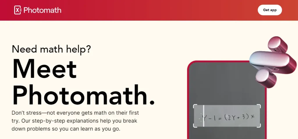 Photomath - AI TOOLS FOR SOLVING MATHS PROBLEMS