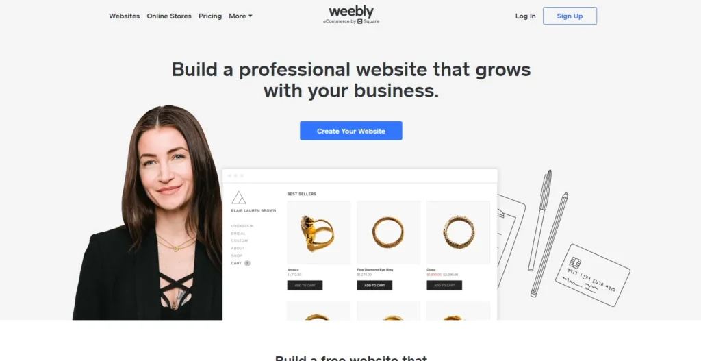 3D AI Website Builders - weebly 