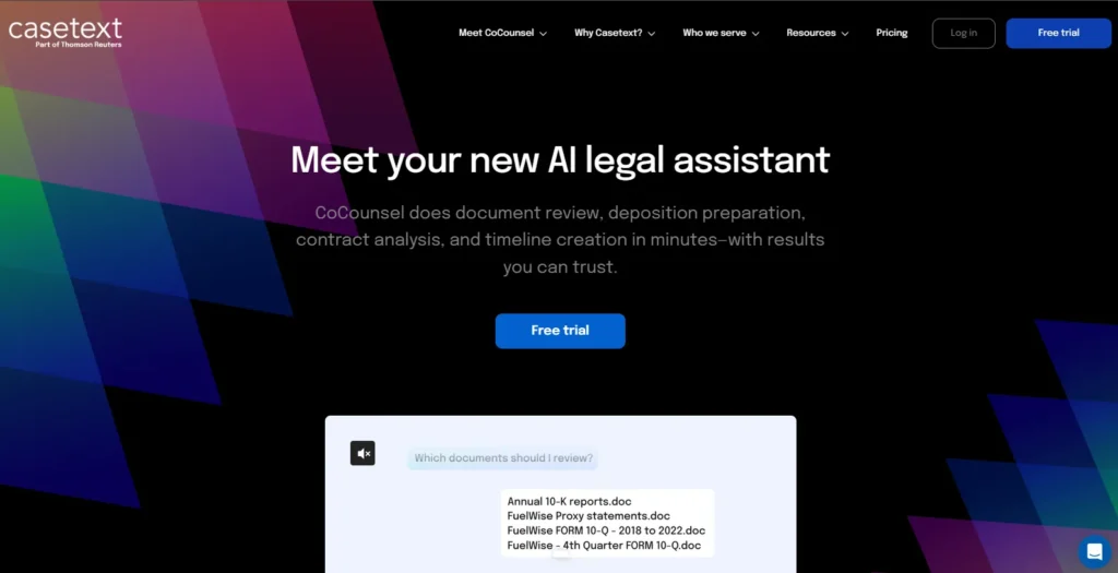 AI Tools for Lawyers - casetext