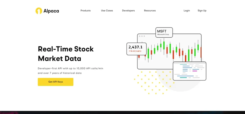 AI Tools For Stock Market - alpaca market data