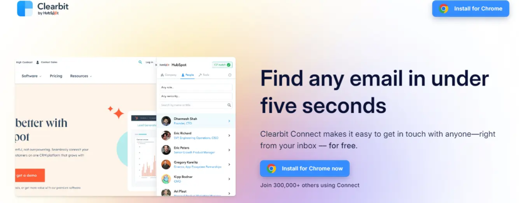 AI tools for career - clearbit