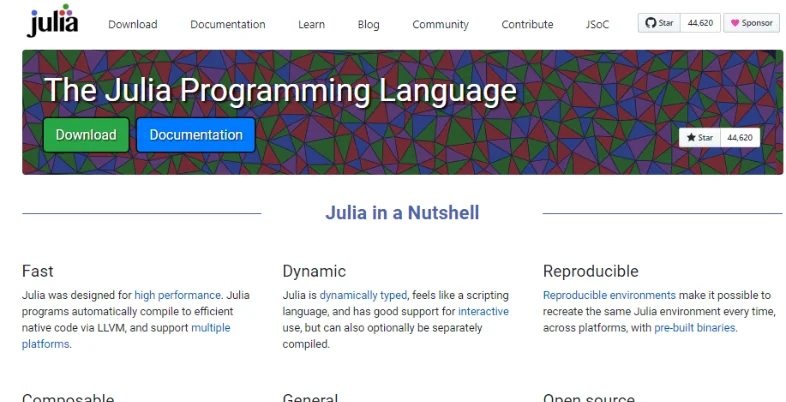 PROGRAMMING LANGUAGE FOR AI - julia