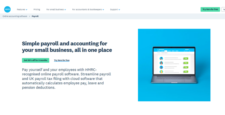 Best Payroll Software for Small Business - xero payroll