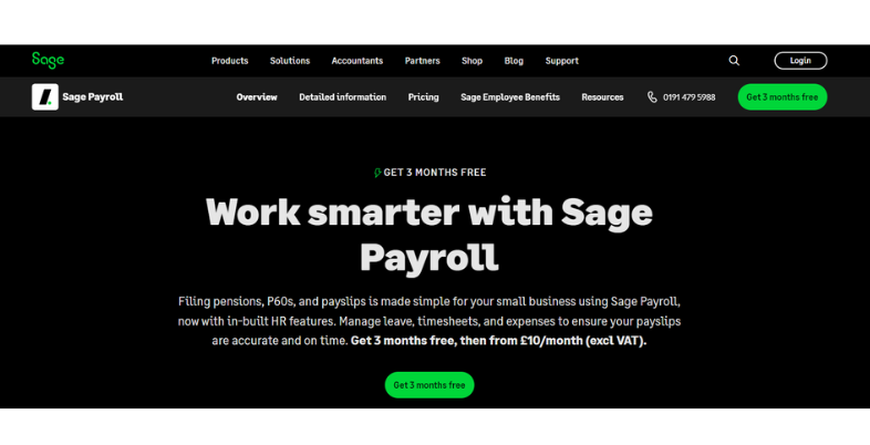 Best Payroll Software for Small Business - sage payroll