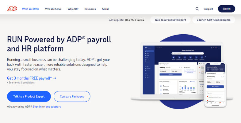 Best Payroll Software for Small Business - ADP Run