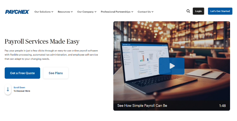 Best Payroll Software for Small Business - paychex