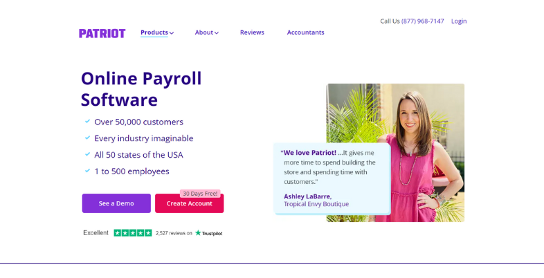 Best Payroll Software for Small Business - patriot payroll