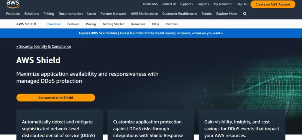 Best DDoS Protection Software - AWS Shield