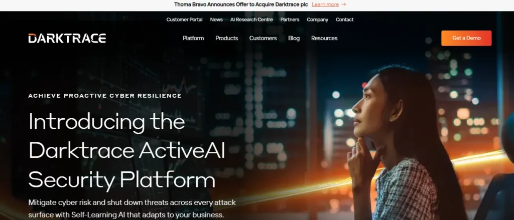 best AI Tools for Cybersecurity - darktrace
