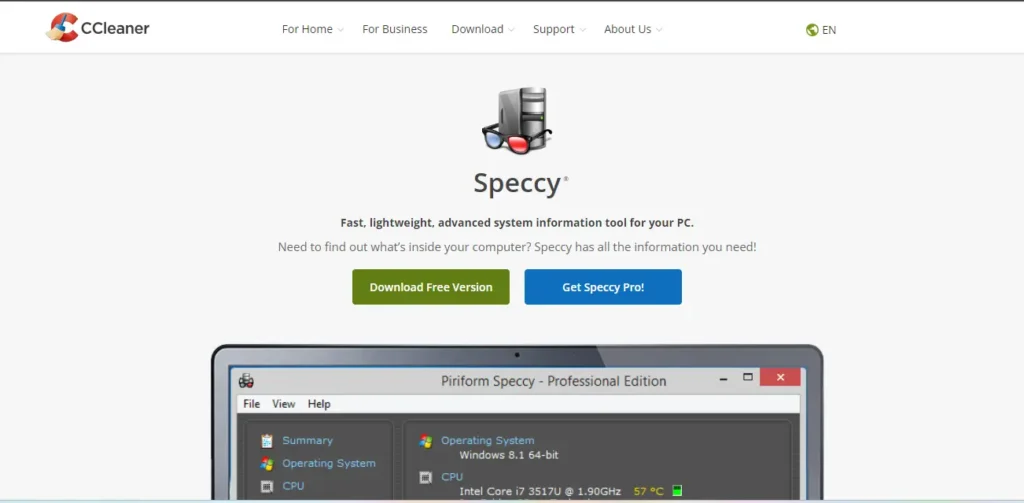 Best Hardware Monitoring Software - Speccy