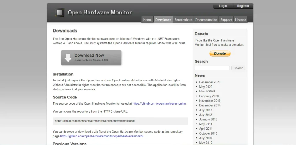 Best Hardware Monitoring Software - Open Hardware Monitor