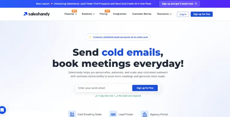 Best Cold Email Software - Saleshandy