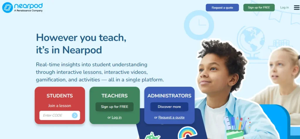 Best AI Assessment Tool for Educational Institute - Nearpod