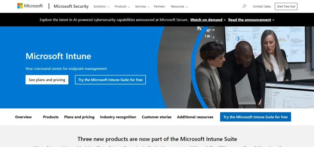 Mobile Device Management Solutions - Microsoft Intune