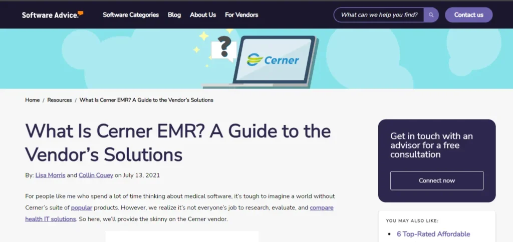 Best EMR System - Cerner EMR