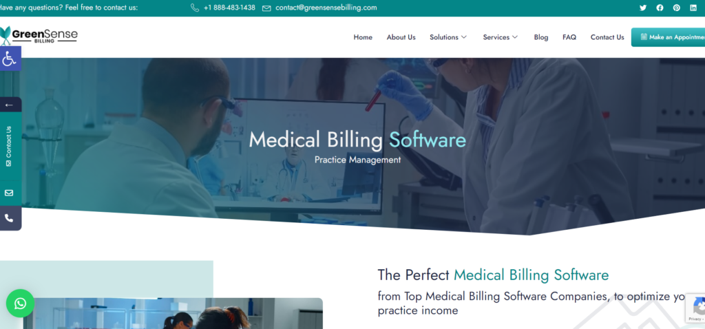 medical billing software - greensense