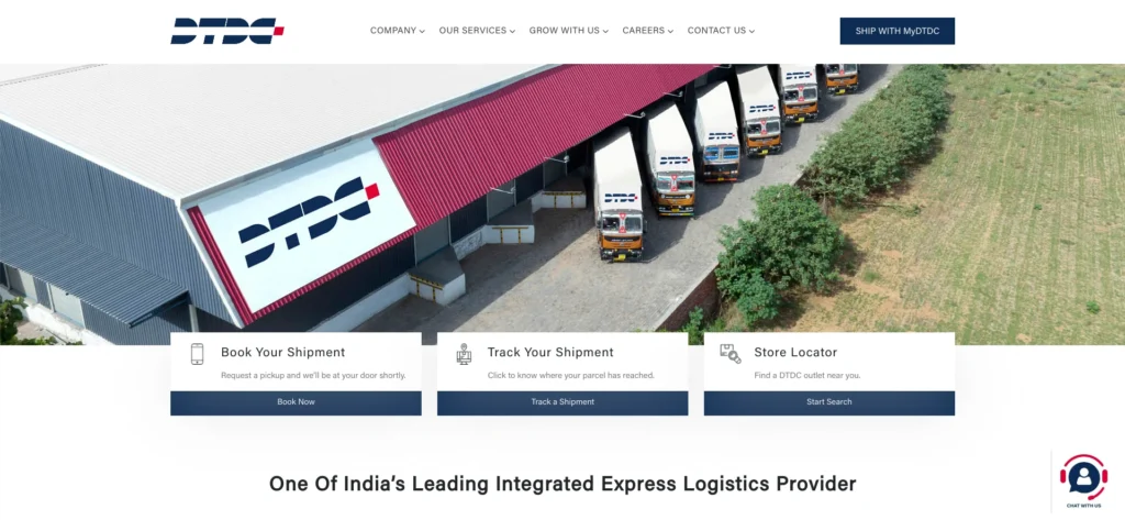 Logistics Companies in India - DTDC