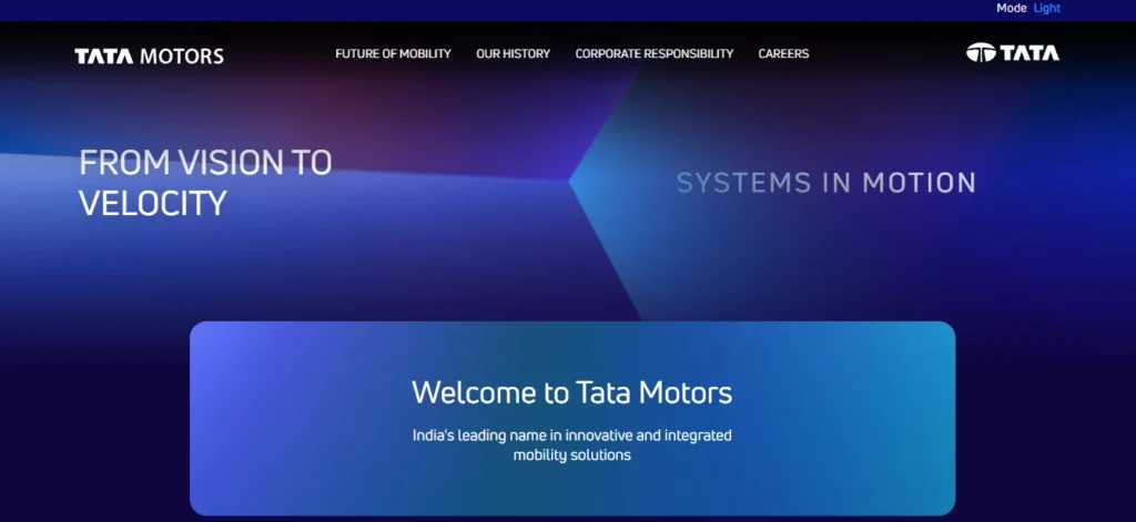 Export C​o⁠mpany In India-Tata Motors