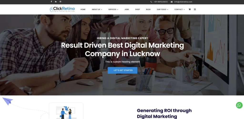 IT company in Lucknow‌-Cl⁠ick Ret⁠in⁠a