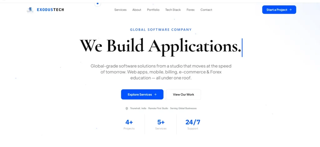 ⁠IT Companies in Tirunelveli - Exodu‍s Tech