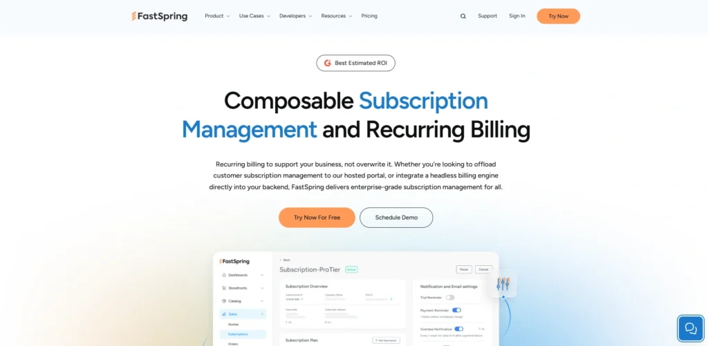 Subscription Billing Software-FastSpring