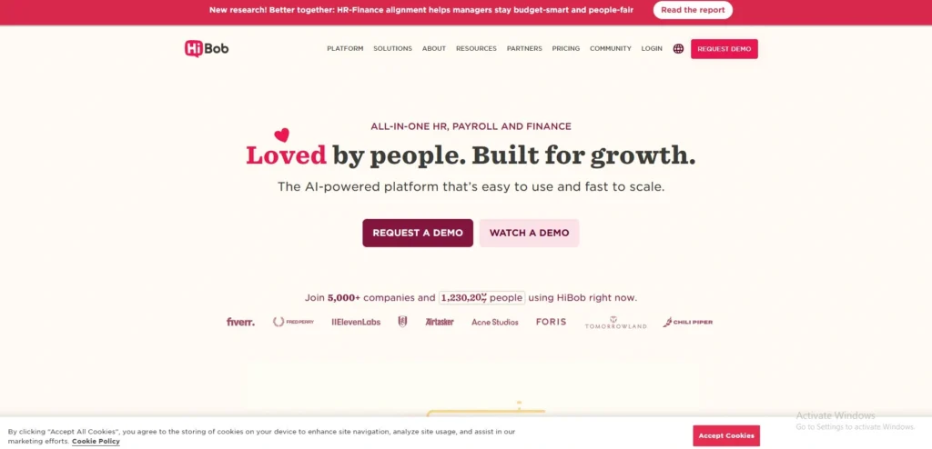 HR Management Software-  HiBob (Bob)