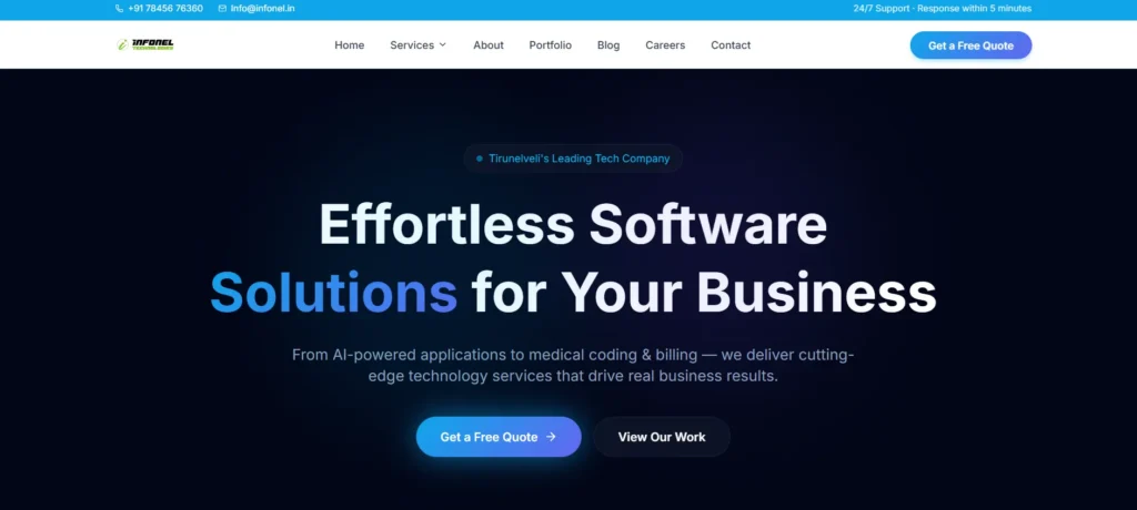 ⁠IT Companies in Tirunelveli - I‍nfonel Techno​logies