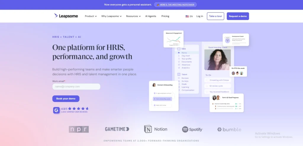 HR Management Software- Leapsome