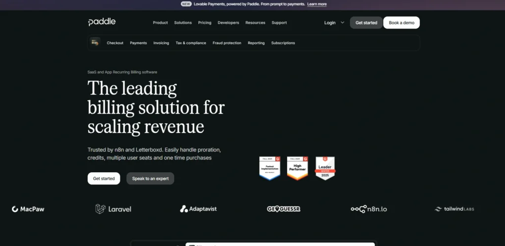 Subscription Billing Software-Paddle‍