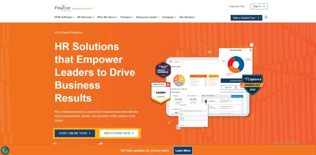 HR Management Software-  Paycor