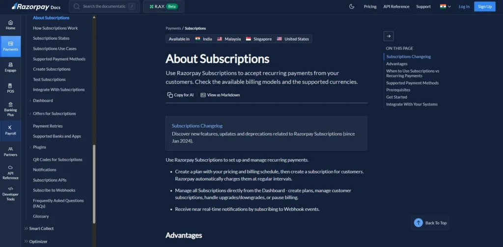Subscription Billing Software-Razorpay Subscriptions
