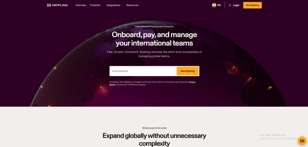 HR Management Software-  Rippling